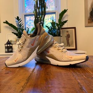 Nike Air Max 270 - Tan and Burnt Orange